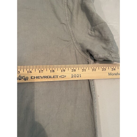 Levi Shirt Men Size XL Gray Short Sleeve Stretch Button Up - Picture 7 of 8